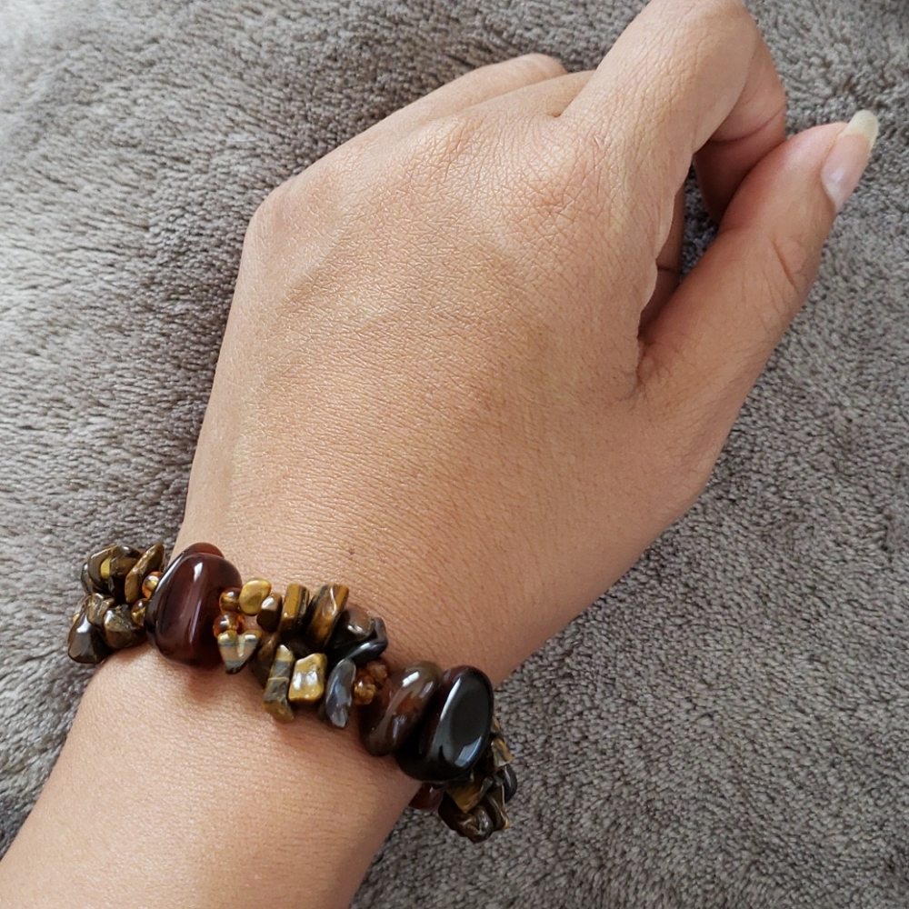 Semi precious stone bracelet